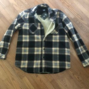 Fleece shirt jacket